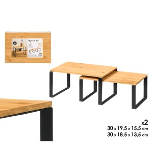 Lentynėlė virtuvei organizuoti 2 vnt 30x19,5x15,5/30x18,5x13,5cm Kinvara 13091