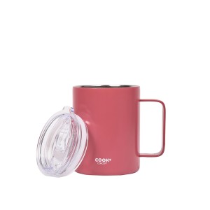 Puodelis kelioninis metalinis su dangteliu 420 ml BOGOTA Cook Concept KA0616