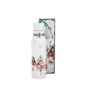 Gertuvė - termosas metalinis Žiemos miestelis  500 ml DUO KLD