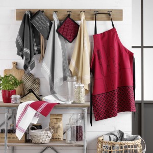 Prijuostė perdirbta medvilnė 60x84 cm CUISILINE pilka douceur d'intérieur