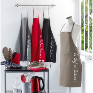 Prijuostė medvilninė 60x84 cm CUISTOT juoda douceur d'intérieur