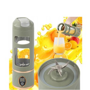 Trintuvas/blenderis nešiojamas 450 ml 50W 25x8 cm žalia sp. 07420_Z