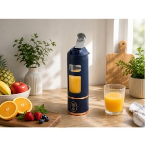 Trintuvas/blenderis nešiojamas 450 ml 50W 25x8 cm tamsiai mėlyna sp. 07420_G