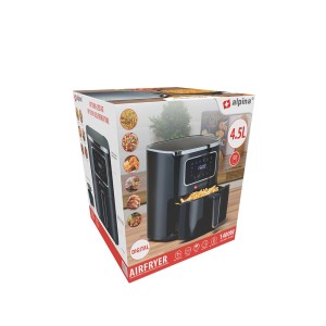 Gruzdintuvė karšto oro 4,5 L 1450 W 27x33x30 cm Alpina 8711252246871