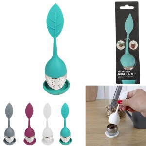 Sietelis arbatai silikoninis/nerūd. plieno 5x5x15.5cm Cook Concept KM406