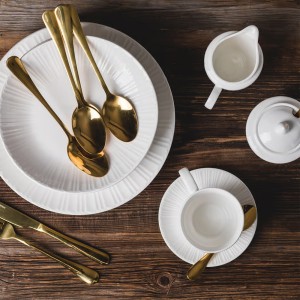 Puodelis porcelianinis PERLA 200 ml Ambition 94742 (tinka lėkštutė 7041030)