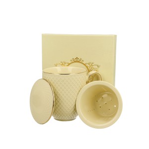 Puodelis porcelianinis su sieteliu 420 ml Vesper DUO