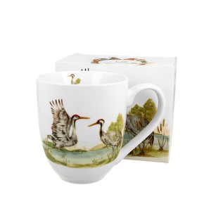 Puodelis porcelianinis XXL Gervės 1000 ml DUO