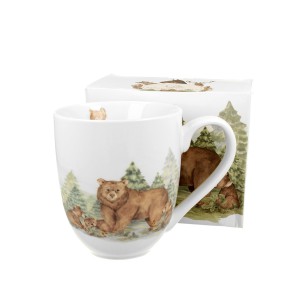 Puodelis porcelianinis Meška 1000 ml DUO