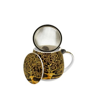 Puodelis porcelianinis su sieteliu Gyvenimo medis 430 ml DUO