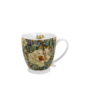 Puodelis porcelianinis Mėlynas bijūnas 510 ml DUO