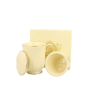 Puodelis porcelianinis su sieteliu Clark 450 ml DUO