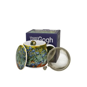 Puodelis porcelianinis su sieteliu 430 ml Van Gogh Irisai DUO