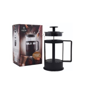 Kavinukas/arbatinukas 600 ml stiklinis 12,5x9,5x17,5 cm Homely 01-8659