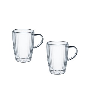 Puodeliai stikliniai 2 vnt su dvigubomis sienelėmis 350 ml CURLY Ambition 96912