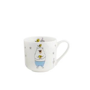 Puodelis porcelianinis STORY 455 ml meškutis Ambition 43601