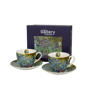 Puodeliai porcelianiniai 2 vnt. 250 ml V. Van Gogh Irisai DUO