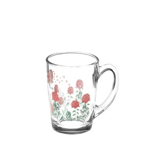 Puodelis stiklinis 320 ml Gėlės New Morning Luminarc 33224