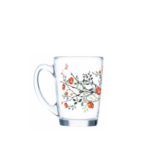 Puodelis stiklinis 320 ml Rožės New Morning Luminarc 33138