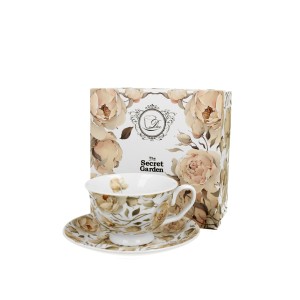 Puodelis porcelianinis 250 ml ENGLISH ROSES WHITE DUO