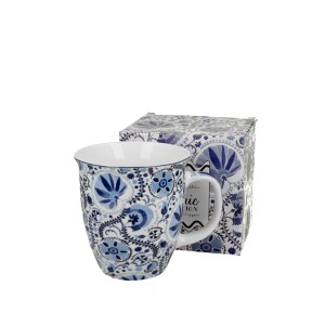 Puodelis porcelianinis 650 ml Blue DUO