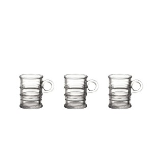 Puodeliai espresso stikliniai 85 ml 3 vnt La Mediterranea 832085