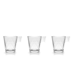 Puodeliai espresso stikliniai 80 ml 3 vnt La Mediterranea 829400115