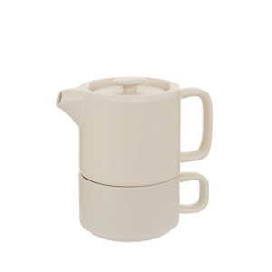 Arbatinukas su puodeliu keramikinis 400 ml kreminė sp. Secret de Gourmet 160724F