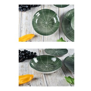 Dubuo porcelianinis žalia 20 cm LINE 801002
