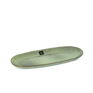 Lėkštė ovali 29x13.5x2.4 cm MACARELLA žalia porcelianas La Mediterranea 4920A21