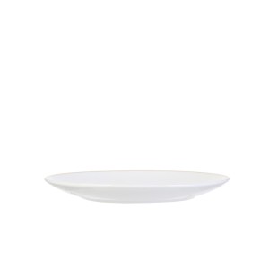 Lėkštė porcelianinė balta su akso sp. apvadu D20,3 cm Home Deco KA4570