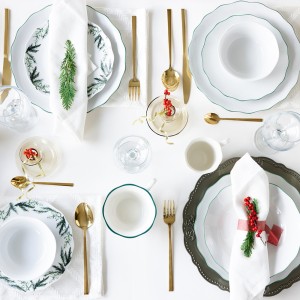 Lėkštė D21 cm porcelianinė Verge Pine Ambition 52719