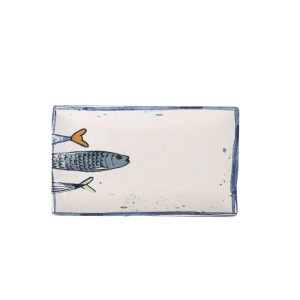Padėklas/lėkštė 20x13x2 cm porcelianas PEIXE2 La Mediterranea PEX258007