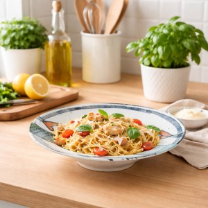 Dubuo-lėkštė makaronams, rizoto D28 cm porcelianinė PEIXE2 Mediterranea PEX26113