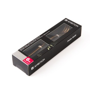 Šakutės desertinės 6 vnt PRATO nerūdijantis plienas, aukso sp. Ambition 43383