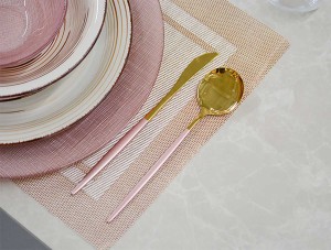 Stalo įrankių rinkinys 8 vnt aukso/rausvos sp., nerūdijantis plienas Kinvara