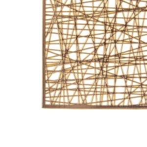 Padėkliukas stalo 30x45 cm auksinis PVC Giftdecor 88879