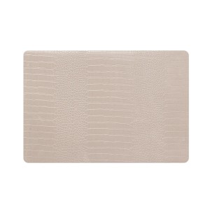 Padėkliukas stalo 49x33 cm Croco kreminis PU Atmosphera 203274D