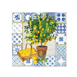 Servetėlės popierinės Citrinmedis 33x33 cm 181664