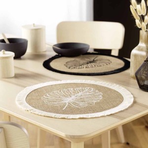 Padėkliukas stalo D38 cm džiutas MOGADOR douceur d'intérieur