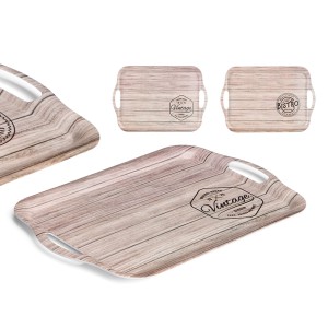 Padėklas plastikinis 42x27 cm (mix) Kinvara 11330
