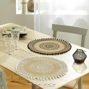 Padėkliukas stalo D38 cm džiutinis RENATA douceur d'intérieur