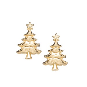 Žiedai servetėlėms metaliniai 2 vnt Eglutės 5x5x6 cm Atmosphera 183356 KLD