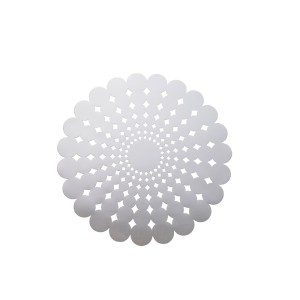 Padėkliukas stalo D38 cm plastikinis GALMOUR sidabro sp. Ambition 36426