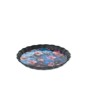 Padėklas plastikinis Gėlės D27,5 cm 59954