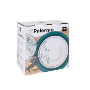 Indų rinkinys 12 vnt. 4-iems asm. (servizas) porcelianas Mediterranea 9211D1201