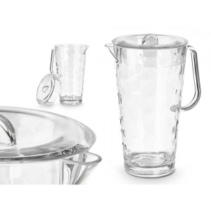 Ąsotis plastikinis su dangteliu 2 L 14x20x26,5 cm Leknes 85821