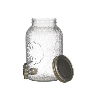 Indas stiklinis skysčiams su kraniuku 3,8 L talpos Home Deco KA0168