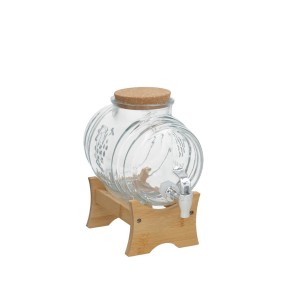 Indas stiklinis skysčiams su kraniuku ir stovu 2.9 L 8445393579252