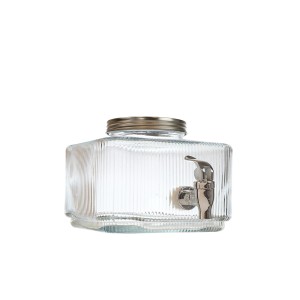 Indas stiklinis skysčiams su kraniuku 3 L talpos Home Deco KV7436